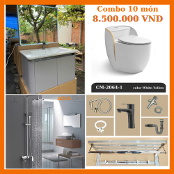 COMBO CẦU TRỨNG NHÀ TẮM NÓNG LẠNH ĐẦY ĐỦ PHỤ KIỆN - 8500K