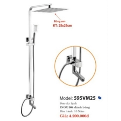 SEN CÂY NÓNG LẠNH VUÔNG INOX 304 BÓNG TRÁNG GƯƠNG - 595VM25