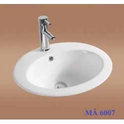 LAVABO HÌNH CẦU TRÒN - MÀU TRẮNG - 6007