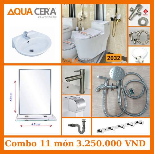 COMBO 11 MÓN NHÀ TẮM ĐẦY ĐỦ PHỤ KIỆN - 3250K