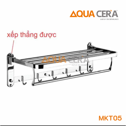 MÁNG KHĂN INOX GẬP 2 TẦNG - MKT05