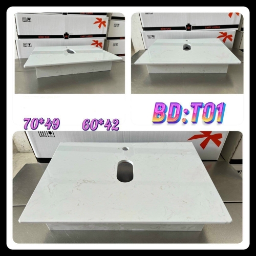 Bàn đá hộp trắng - BD-T01