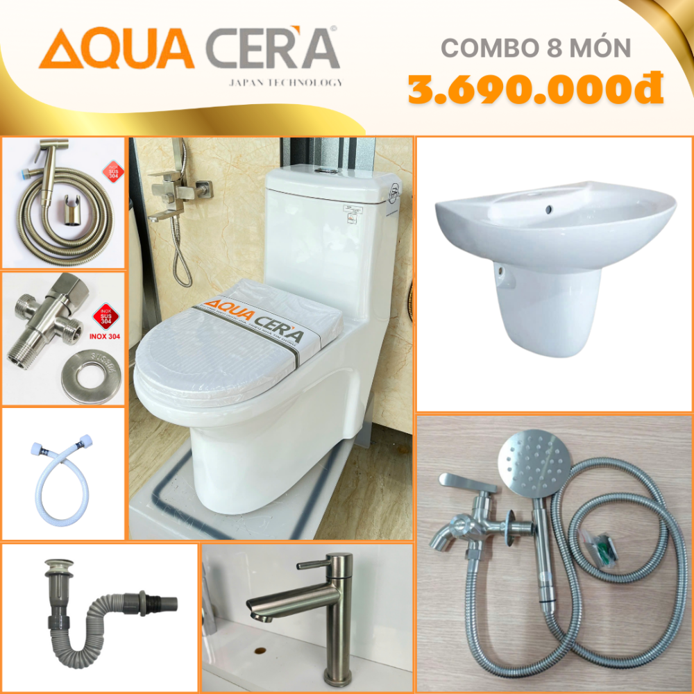 COMBO NHÀ VỆ SINH 8 MÓN 3690K - CB01 