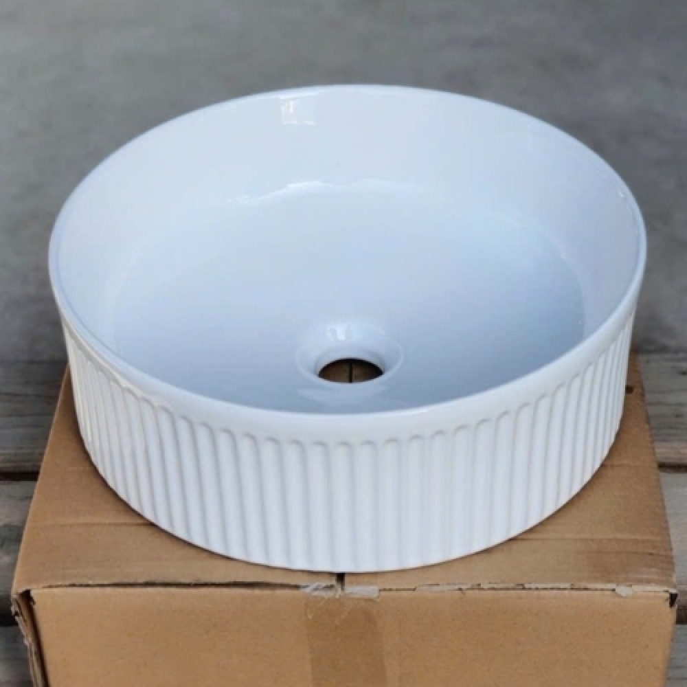LAVABO SỌC VIỀN TRẮNG ĐẶT BÀN - 106