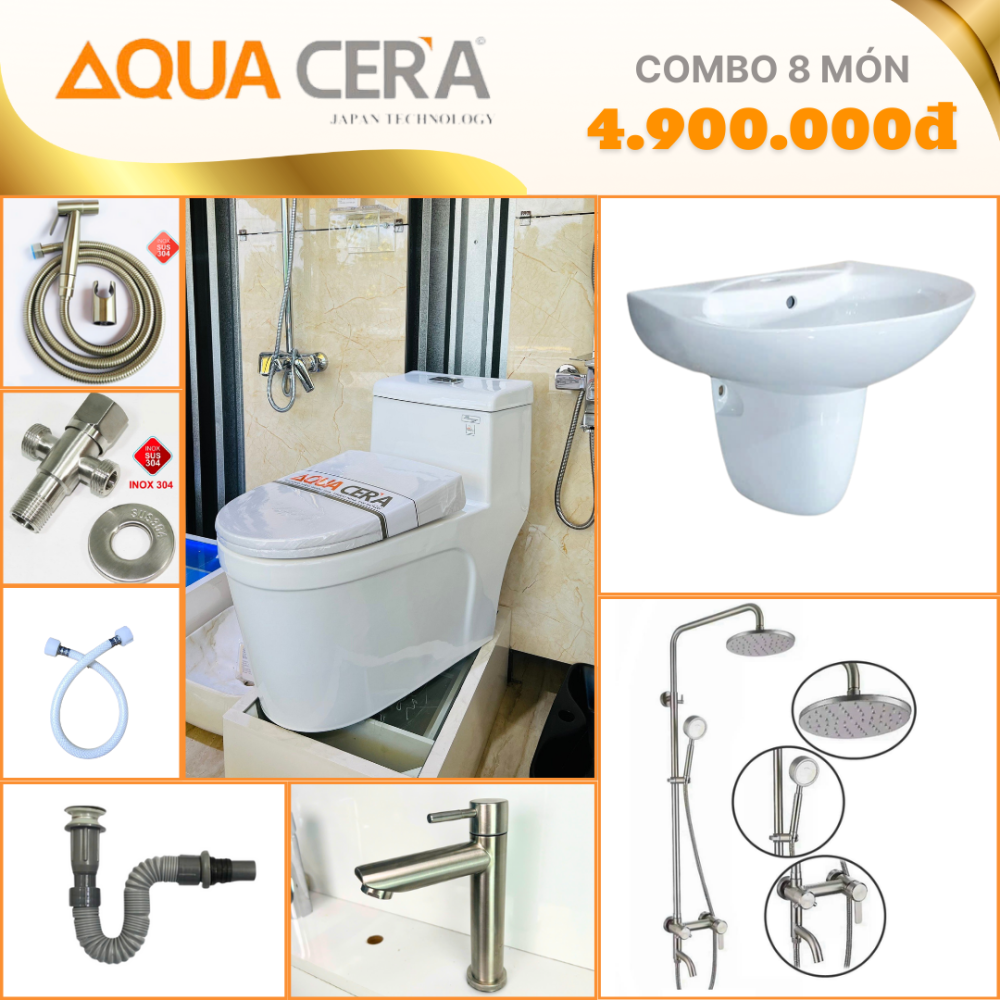 COMBO NHÀ VỆ SINH 8 MÓN  4900K - CB02 