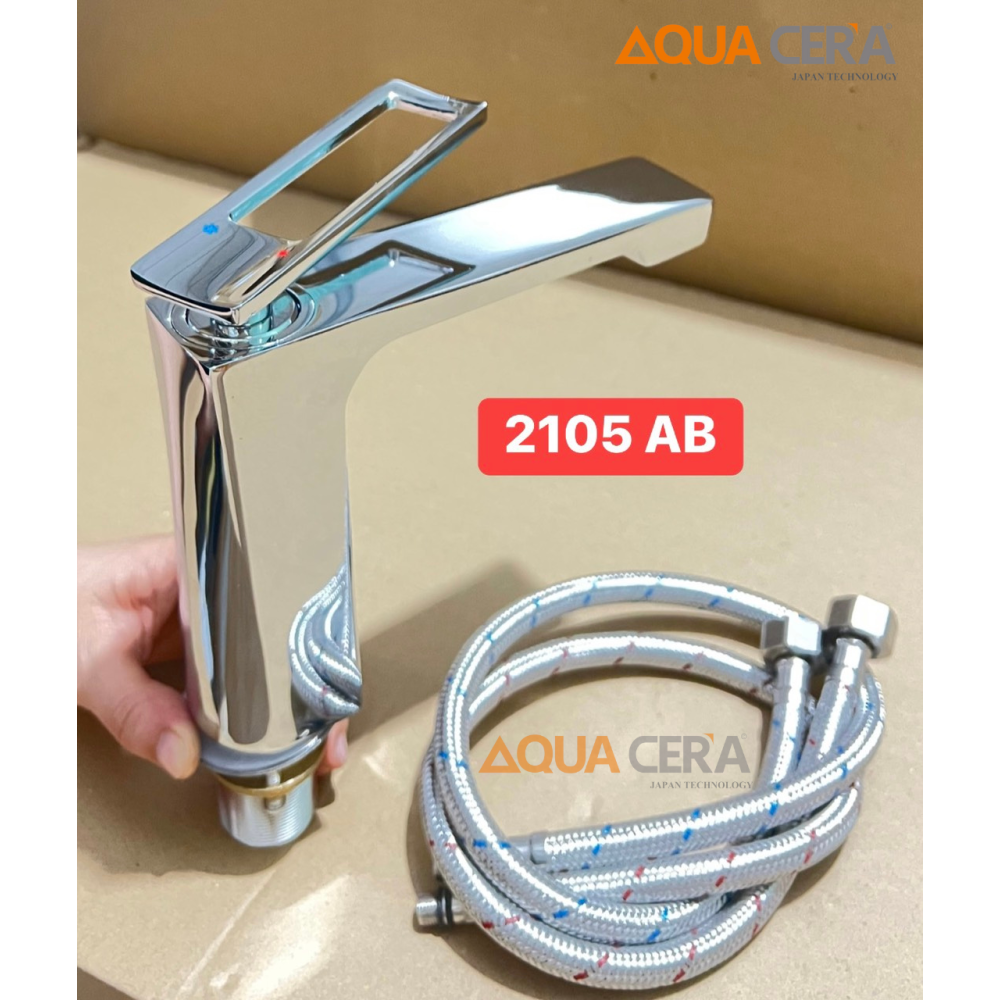 VÒI LAVABO NÓNG LẠNH KIỂU DÁNG VUÔNG - 2105AB