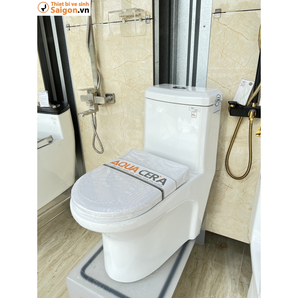 BỒN CẦU LIỀN KHỐI (D750 x R360 x C690 mm) - 828