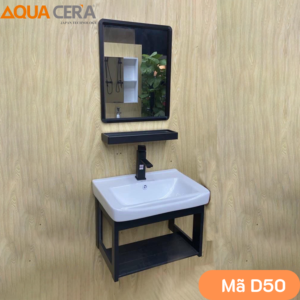 BỘ TỦ KỆ NHÔM VÀ MẶT GƯƠNG TRÊN KÍCH THƯỚC 50CM