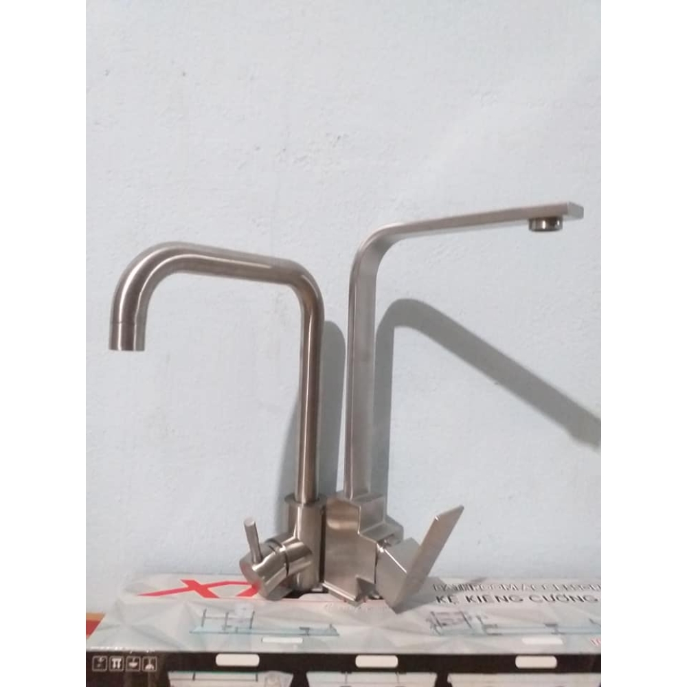 CHẬU RỬA CHÉN 2 HỘC ĐÁ ĐẦY ĐỦ PHỤ KIỆN - 87 x 49 cm