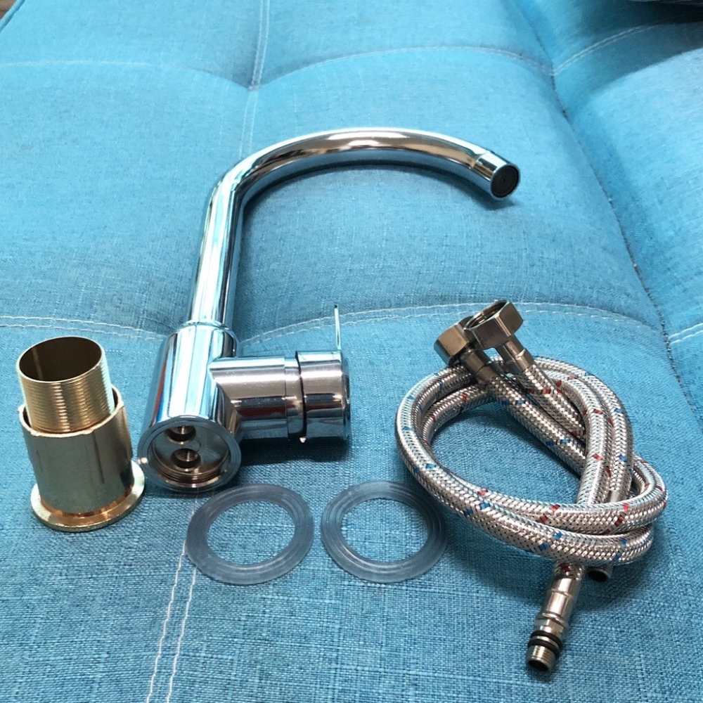 CHẬU RỬA CHÉN 1 HỘC ÂM BÀN KÈM VÒI INOX NÓNG LẠNH